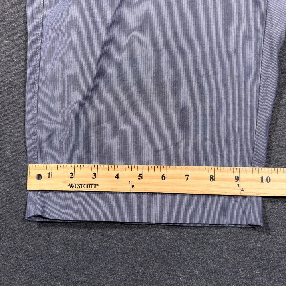 J. Crew Shorts Mens 30 Blue Striped Cotton Casual Summer Flat‎ Front 11